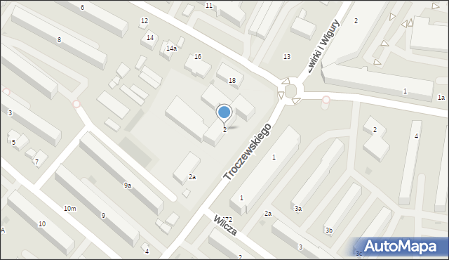 Kutno, Troczewskiego Antoniego, dr., 2, mapa Kutno