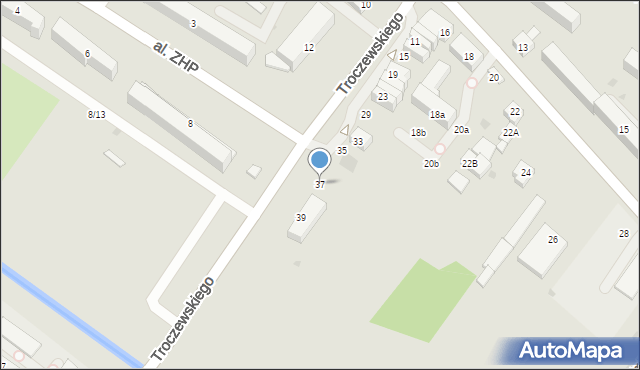 Kutno, Troczewskiego Antoniego, dr., 37, mapa Kutno