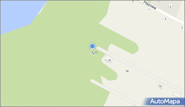 Łagówek, Trześniowska, 5g, mapa Łagówek