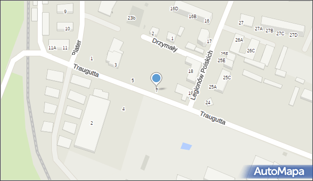 Lębork, Traugutta Romualda, gen., 7, mapa Lębork