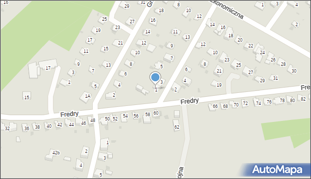Lędziny, Traugutta Romualda, gen., 1, mapa Lędziny