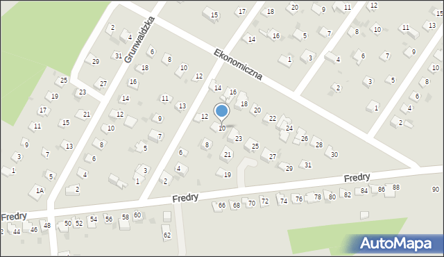 Lędziny, Traugutta Romualda, gen., 10, mapa Lędziny