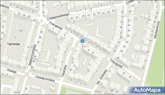 Legnica, Traugutta Romualda, gen., 7, mapa Legnicy
