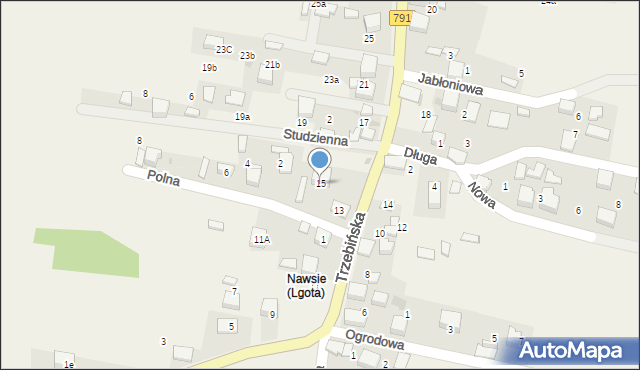 Lgota, Trzebińska, 15, mapa Lgota