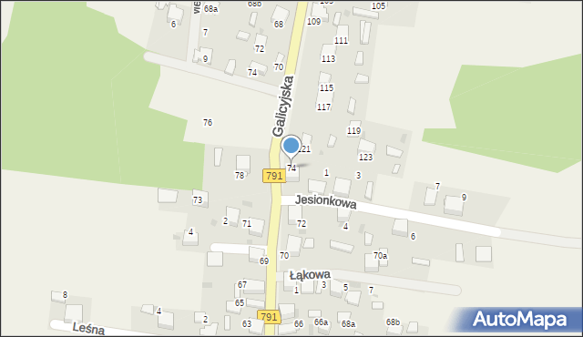 Lgota, Trzebińska, 74, mapa Lgota