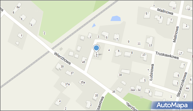 Lipniki, Truskawkowa, 2, mapa Lipniki