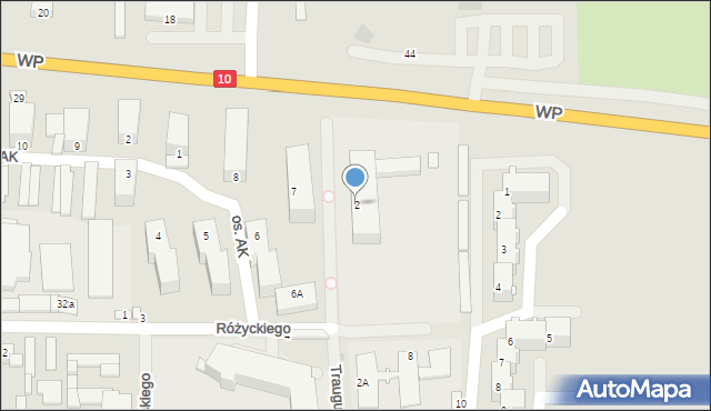 Lipno, Traugutta Romualda, gen., 2, mapa Lipno