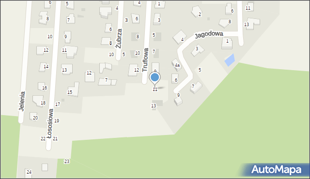 Łochowice, Truflowa, 11, mapa Łochowice