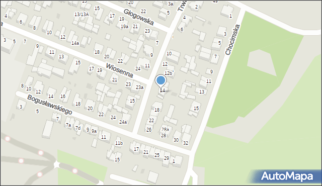 Łódź, Trwała, 16, mapa Łodzi