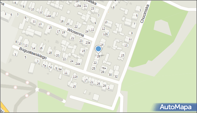 Łódź, Trwała, 18, mapa Łodzi