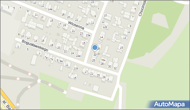 Łódź, Trwała, 22, mapa Łodzi