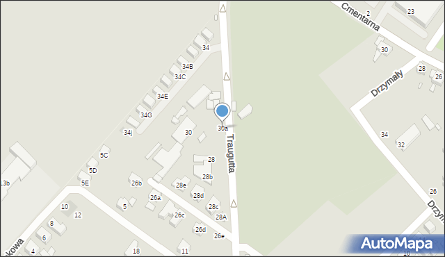 Luboń, Traugutta Romualda, gen., 30a, mapa Luboń