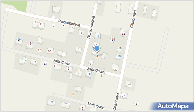 Luzino, Truskawkowa, 4, mapa Luzino