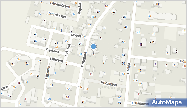 Malczyce, Traugutta Romualda, gen., 9, mapa Malczyce