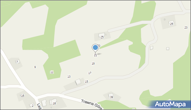 Marcyporęba, Trawna Góra, 21, mapa Marcyporęba