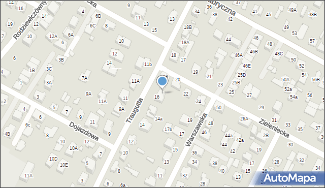 Marki, Traugutta Romualda, gen., 16a, mapa Marki