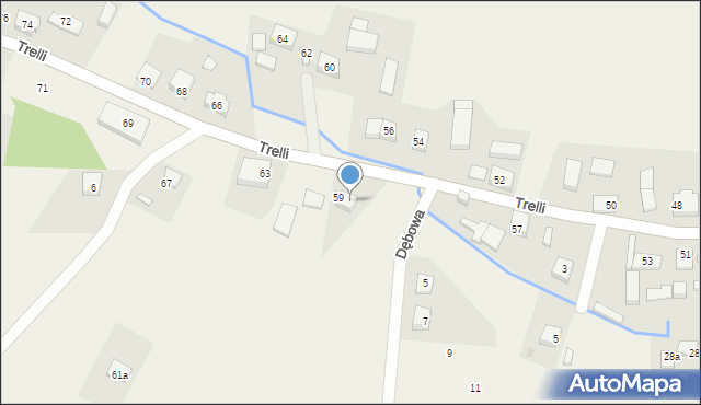 Mechowo, Trelli Zygmunta, ks., 61, mapa Mechowo
