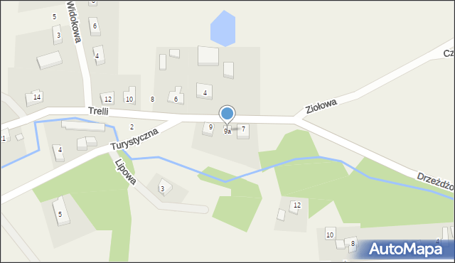 Mechowo, Trelli Zygmunta, ks., 9a, mapa Mechowo