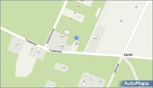 Mieszkowo, Traktowa, 4C, mapa Mieszkowo