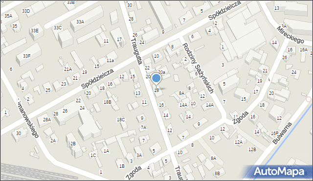 Mińsk Mazowiecki, Traugutta Romualda, gen., 18, mapa Mińsk Mazowiecki