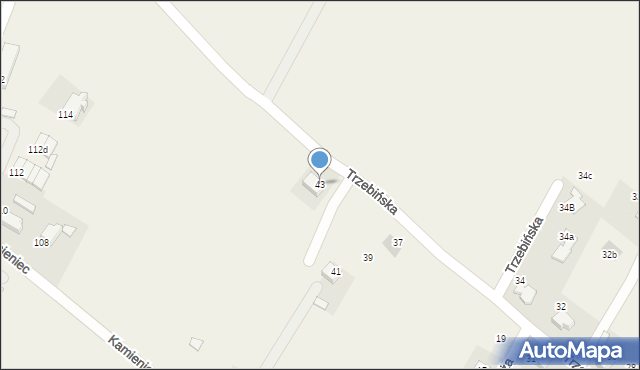 Młoszowa, Trzebińska, 43, mapa Młoszowa