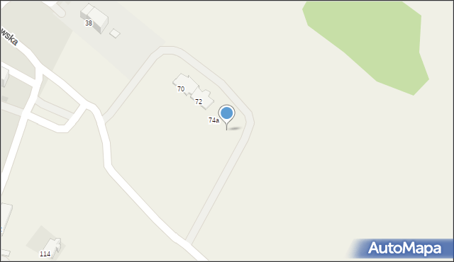 Młoszowa, Trzebińska, 76a, mapa Młoszowa