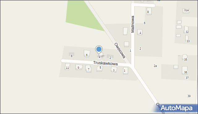 Mrozów, Truskawkowa, 4, mapa Mrozów