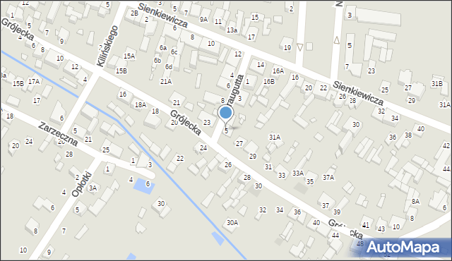 Mszczonów, Traugutta Romualda, gen., 5, mapa Mszczonów