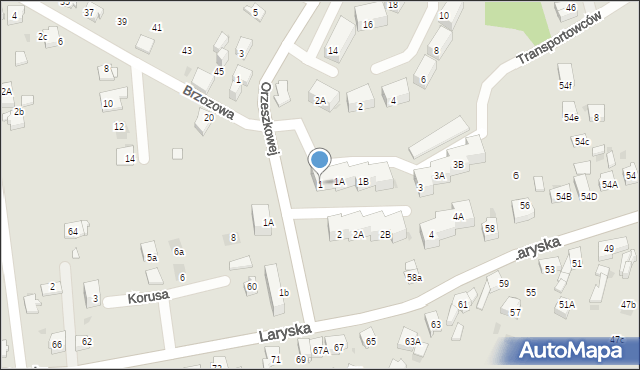 Mysłowice, Transportowców, 1, mapa Mysłowice