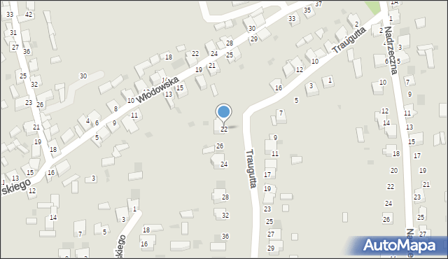 Myszków, Traugutta Romualda, gen., 22, mapa Myszków