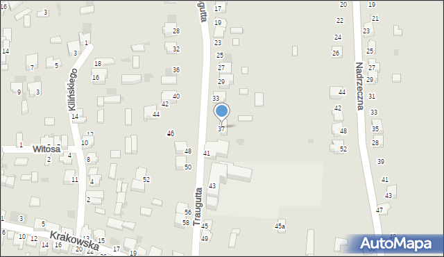 Myszków, Traugutta Romualda, gen., 37, mapa Myszków