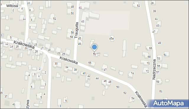 Myszków, Traugutta Romualda, gen., 51, mapa Myszków