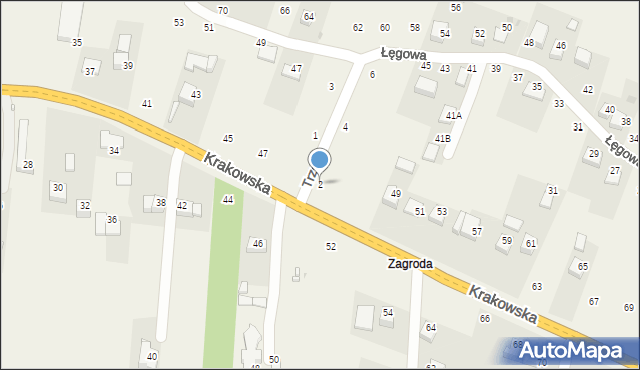 Nawojowa Góra, Trzcie, 2, mapa Nawojowa Góra