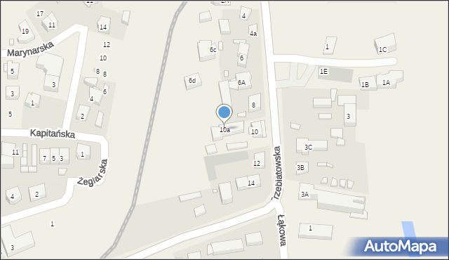 Niechorze, Trzebiatowska, 10a, mapa Niechorze
