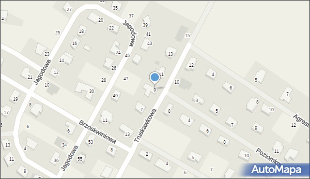 Niekłonice, Truskawkowa, 9, mapa Niekłonice