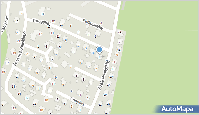 Nowa Sarzyna, Traugutta Romualda, gen., 1, mapa Nowa Sarzyna