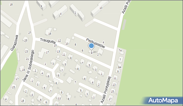 Nowa Sarzyna, Traugutta Romualda, gen., 4, mapa Nowa Sarzyna