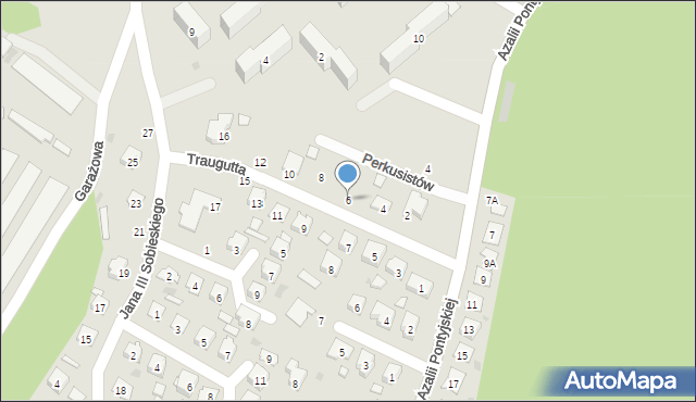 Nowa Sarzyna, Traugutta Romualda, gen., 6, mapa Nowa Sarzyna