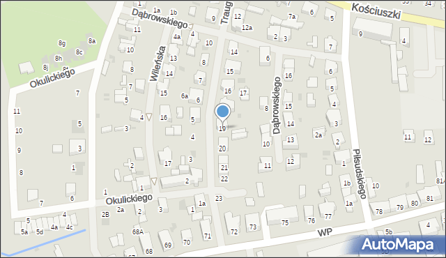Nowogard, Traugutta Romualda, gen., 19, mapa Nowogard