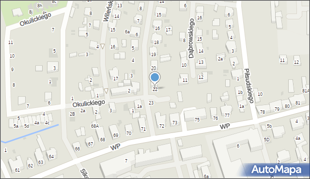 Nowogard, Traugutta Romualda, gen., 22, mapa Nowogard