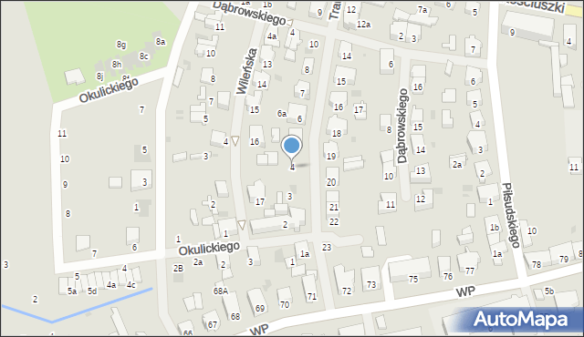 Nowogard, Traugutta Romualda, gen., 4, mapa Nowogard