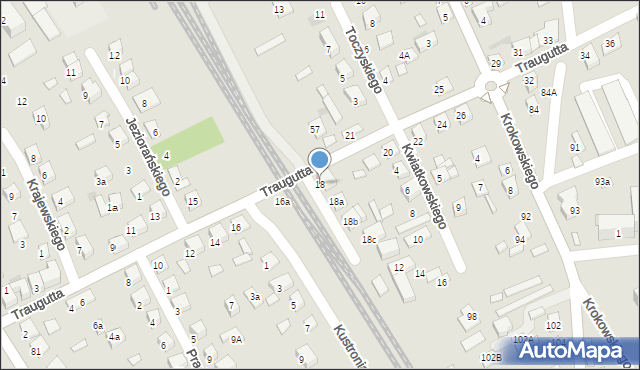 Nowy Sącz, Traugutta Romualda, gen., 18, mapa Nowego Sącza