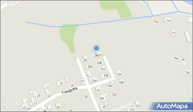 Nysa, Traugutta Romualda, gen., 29C, mapa Nysy