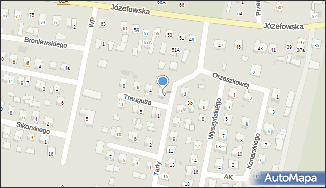 Opole Lubelskie, Traugutta Romualda, gen., 2, mapa Opole Lubelskie