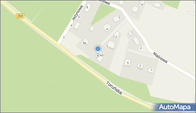 Osiek nad Wisłą, Truskawkowa, 5, mapa Osiek nad Wisłą