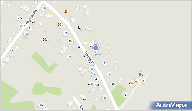 Ostrów Mazowiecka, Traugutta Romualda, gen., 39, mapa Ostrów Mazowiecka