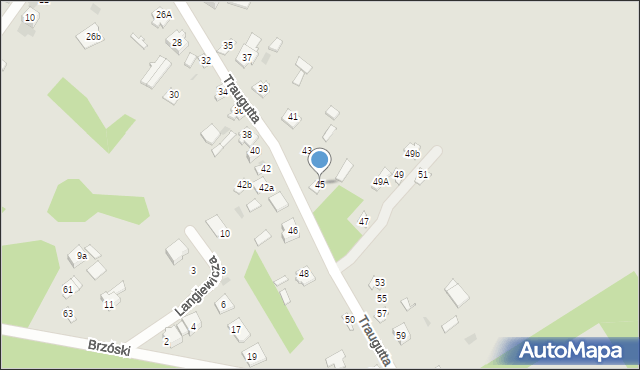 Ostrów Mazowiecka, Traugutta Romualda, gen., 45, mapa Ostrów Mazowiecka