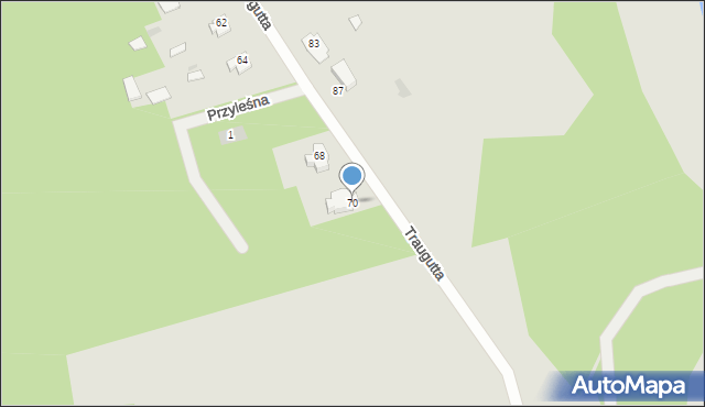 Ostrów Mazowiecka, Traugutta Romualda, gen., 70, mapa Ostrów Mazowiecka