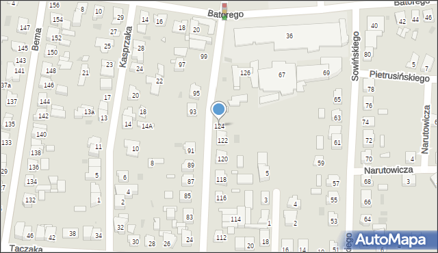 Ostrów Wielkopolski, Traugutta Romualda, gen., 124, mapa Ostrów Wielkopolski