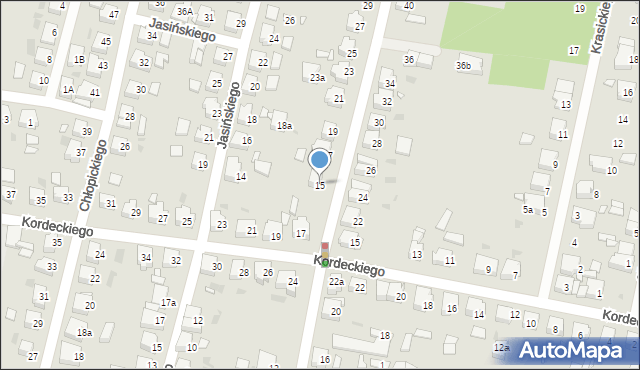 Ostrów Wielkopolski, Traugutta Romualda, gen., 15, mapa Ostrów Wielkopolski